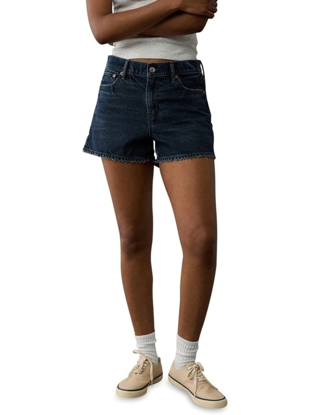 AE Strigid Super High-Waisted Relaxed Denim Short